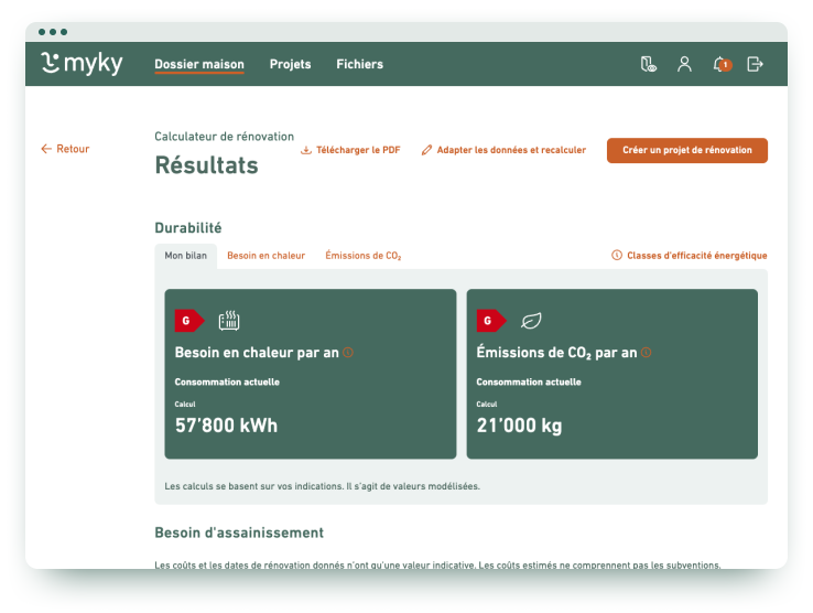 myky sanierungsrechner einschaetzung FR