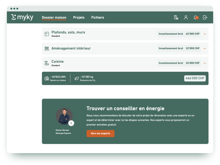 myky sanierungsrechner experte FR