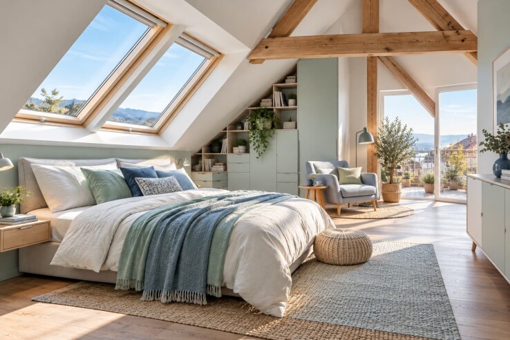 Zimmer mit Dachschräge einrichten