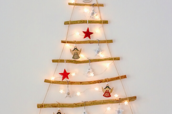 Des alternatives au sapin de Noël : des décorations murales