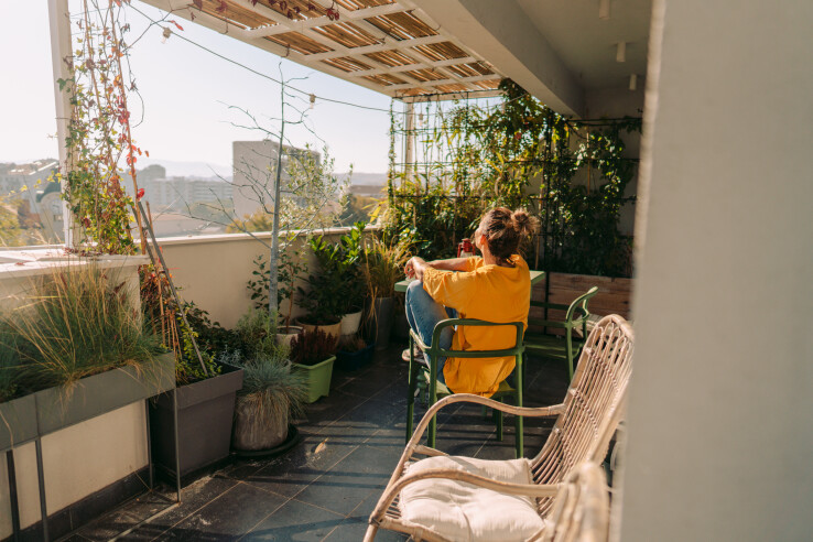Brise-vent pour le balcon